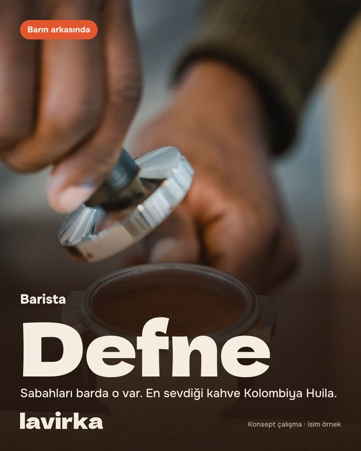Barista tanıtımı: sabahları barda